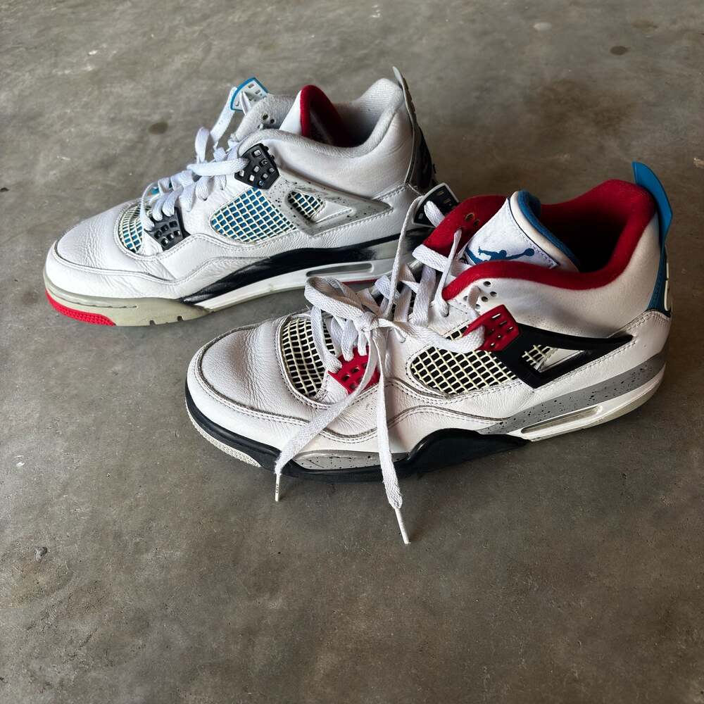Nike Air Jordan 4 Retro What The sz 10 CI1184-146